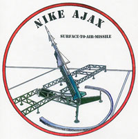 Sticker: Nike Ajax surface to air missile.