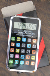 calculator and gift box